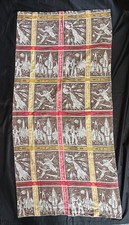 Vintage Cannon Curtain Panel Astronaut Outer Space Age Fabric picture