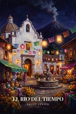 El Rio Del Tiempo Village Plaza Scene Epcot Attraction Ride Disney Poster Print picture