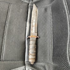 Vintage WWII Era KA-BAR USMC Fighting Utility Knife Olean NY – As Is picture