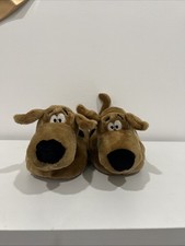 Vintage 1997 Warner Bros Studio Store Scooby-Doo Plush Slippers RARE Sz M picture