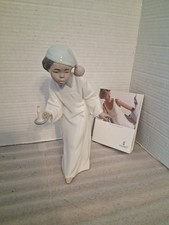 Lladro #6462 Black Legacy Who's There W/box. Approx 9 Inches Tall picture
