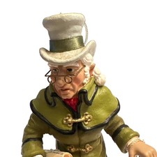 Vintage Kurt Adler A Christmas Carol Ebenezer Scrooge Ornament W1920 Tag picture