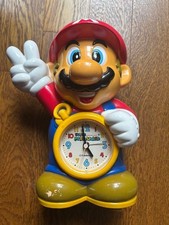 Nintendo Super Mario World Vintage Character Figure Alarm Clock Japan RARE picture