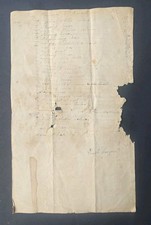 1822 Enoch Sargent Blacksmith Bill Sutton NH Signed Early American Document picture