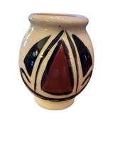 Vtg Native American Style Vase Hand Painted Mesa AZ Peter's Pottery 3”x2.5” picture