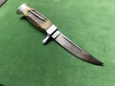 Vintage W. Clauberg Solingen, Germany Stag Handle Mini EDC 5” Boot Knife 🔥 picture