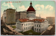 Vintage Postcard Court House, St. Louis, MO 1918 Postmark picture