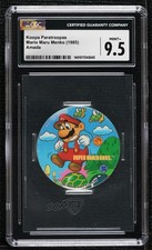 1985 Nintendo Super Mario Bros Disc Menko Mario #4270267891 CGC 9.5 Mint+ 0i7t picture
