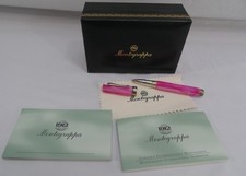 Montegrappa Micra Pink .925 Sterling Silver Resin Rollerball Pink Pen picture