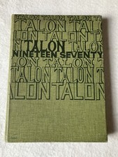 Vintage Hillcrest High School 1970 Yearbook Illinois TALON hippie Vietnam era picture