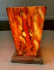 Vintage Vermarco Pink Marble Table Lamp Mid Century Treasures In Marble Glowing picture