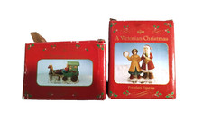 Russ A Victorian Christmas Figurines NOS #9703 #9701 Lot of 2 NEW original box picture