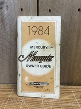 OEM 1984 Mercury Marquis owners manual picture