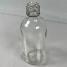 Vintage Clear Glass Apothecary Bottle Keystone Logo LD 4004 5 Inch picture