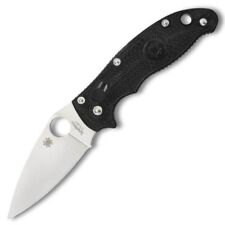 Spyderco Manix 2 Folding Knife BD-1 Steel Plain Edge Black FRCP Handle C101PBK2 picture