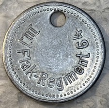 1942 German World War II identification tag for the 64th Anti-Aircraft Regiment picture