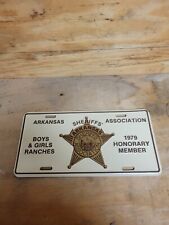 1979 Arkansas Sherriff Association Boys Girls Ranches Honorary License Plate picture
