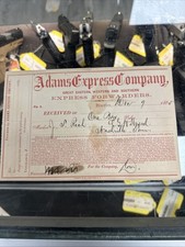 Adams Express Co. - Receipt - Express picture