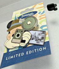 Disney Pin Dateline Disneyland 1955 Reporter Mickey With Camera LE 1000 Slider picture