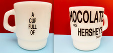 Termocrisa Mexico Milk Glass Mug A Cup Full Of Chocolate Hersheys Oakdale Ca RAR picture