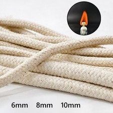 Round Braided Cotton Wick Burner For Oil Kerosene Alcohol Lamp Torch Wine Bottle picture