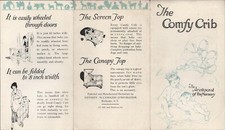 1920s Baby Cribs Antique Brochure The Comfy Crib Kennedy-McCandless Corporation picture