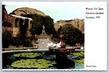 Postcard Mission San Juan Capistrano Garden California Ca Founded 1776 Vintage picture