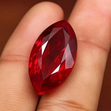 8.35 Ct Burmese Natural Ruby Blood Red Marquise Cut Certified Loose Gemstone picture