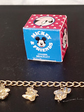 Vintage Avon Disney Mickey & Friends Character Charm Bracelet 1990 picture