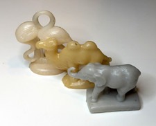 Vintage Mold-A-Matic Metro Zoo Animal Figurines: Elephant Camel Famingo picture
