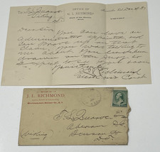 1887 Dakota Territory J L Richmond District Court Letter Minnewaukan Cover picture