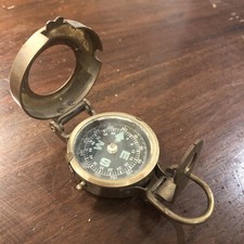 Vintage London Brass Marching Compass Unbranded  ww2 picture
