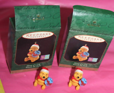 Hallmark Keepsake Miniature 2 Piece Winnie The Pooh Honey Of A Gift Ornament picture