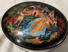 1989 USSR Palekh Box Tale of Tsar Saltan Vladimir Vlezko Swan picture