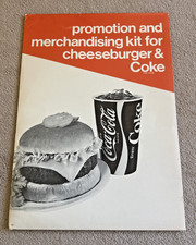 Vintage Coca-Cola Promotion and Merchandising Kit for Cheeseburger and Coke picture