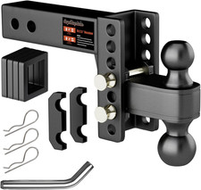2.5 inch Adjustable Trailer Hitch 2-1/2 Receiver Drop Hitch Fits 2.5