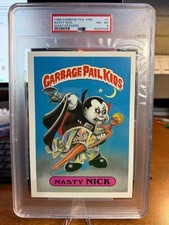 Nasty Nick 1986 Topps Garbage Pail Kids Giant 5x7 #1 PSA 8 picture