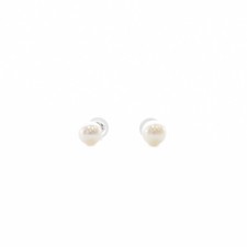 VENDOME AOYAMA Pearl Earrings K10WG White Gold Ladies Tiny Studs picture