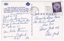 1959 The Price Is Right TV SHOW Maple Manor Motel Restaurant TN NY Postcard RARE picture