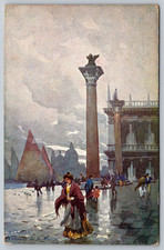 c1910s Venezia Colonne S. Marco Italy Tecnografica Antique Postcard picture