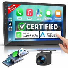 9 Inch Double DIN Car Stereo with Wireless Apple CarPlay & Android Auto, Andr... picture