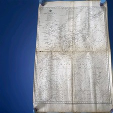 Vintage 1944 US Navy Hydrographic Chart 5805 WWII Philippines Sea Japan Map picture