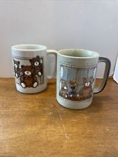 Vintage Otagiri Japan Teddy Bear Mug Set Of 2 picture