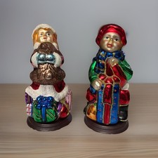 Thomas Pacconi Classics Mercury Glass Tabletop Decor Boy & Girl 2004 picture
