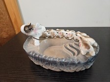 Vintage Betson’s Japan Elephants Mother Chain Ashtray Hand Painted picture