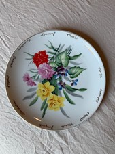 antique plate (Colorful floral antique plate) picture