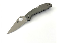 Spyderco C11GPFG Delica 4 Folding Knife VG-10 Foliage Green G-10 Japan 1998-1999 picture