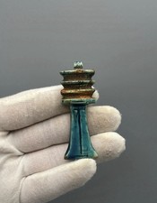 Unique Vintage Ancient Egyptian Djed  Pillar Pendant picture