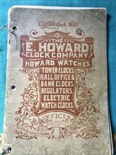Vintage 1800’s E.Howard Clock Company Catalog lot W picture