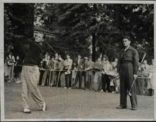 1938 Press Photo Golfer Johnny Goodman at National Open Golf Tournament picture